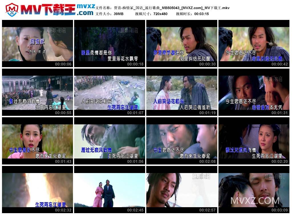 贾青-痴情冢_国语_流行歌曲_MB505043